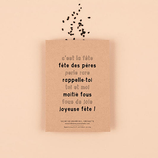 Sachet de graines la fabrique à sachets : cadeau fete des peres