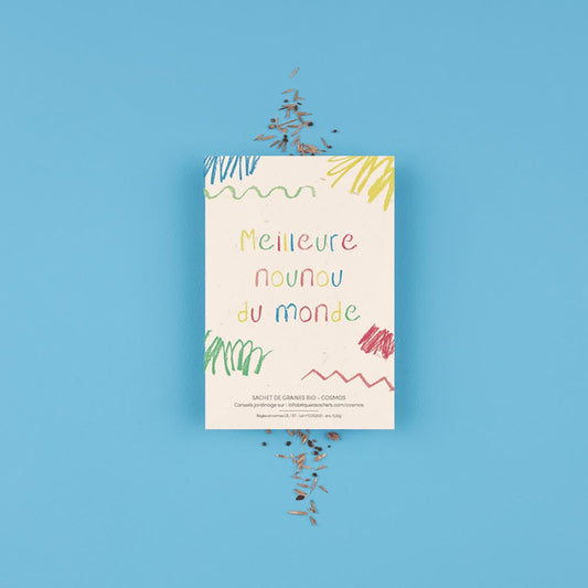 1 sachet de graines à planter pour faire cadeau nounou fin d'année
