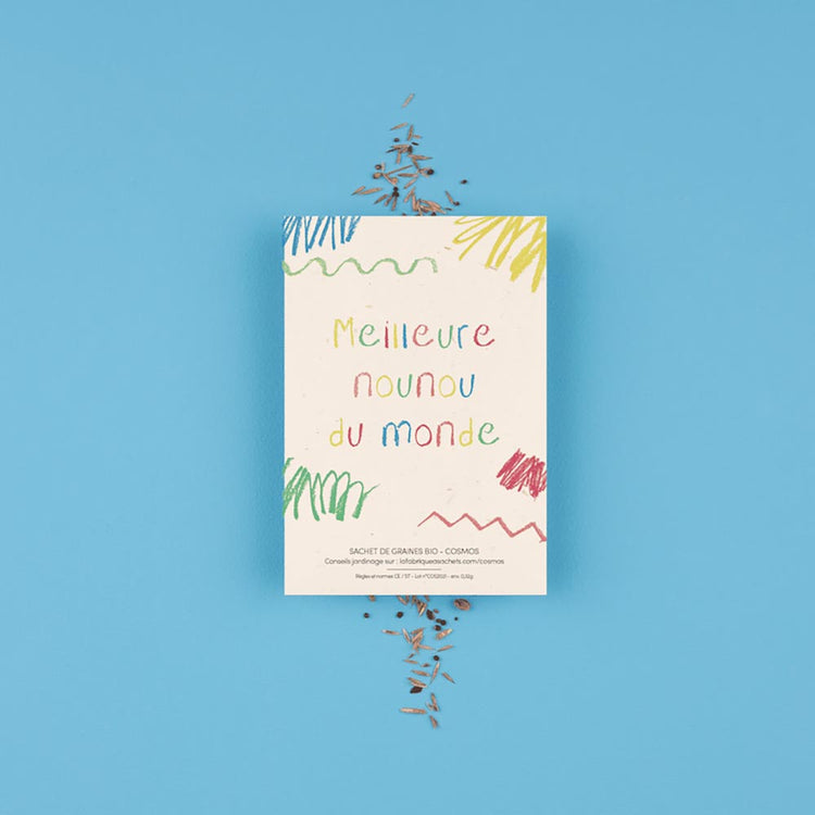1 sachet de graines à planter pour faire cadeau nounou fin d'année
