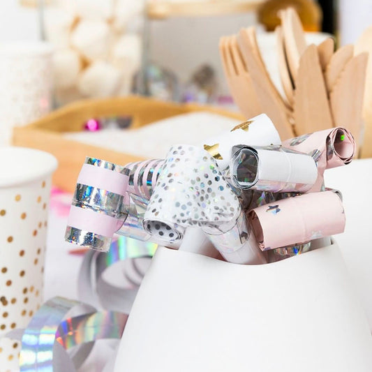 My Little day : 6 sans-gênes mix or argent fêtes fin d'années ou anniversaire