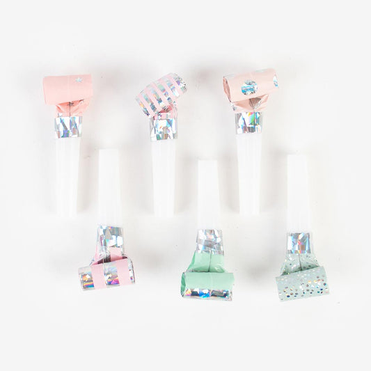 6 sans-gènes mix pastel pour anniversaire ou fête My Little Day