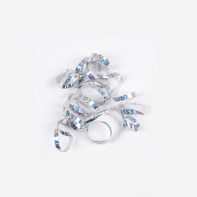 Indispensable de la soirée d'anniversaire disco : serpentins holographiques