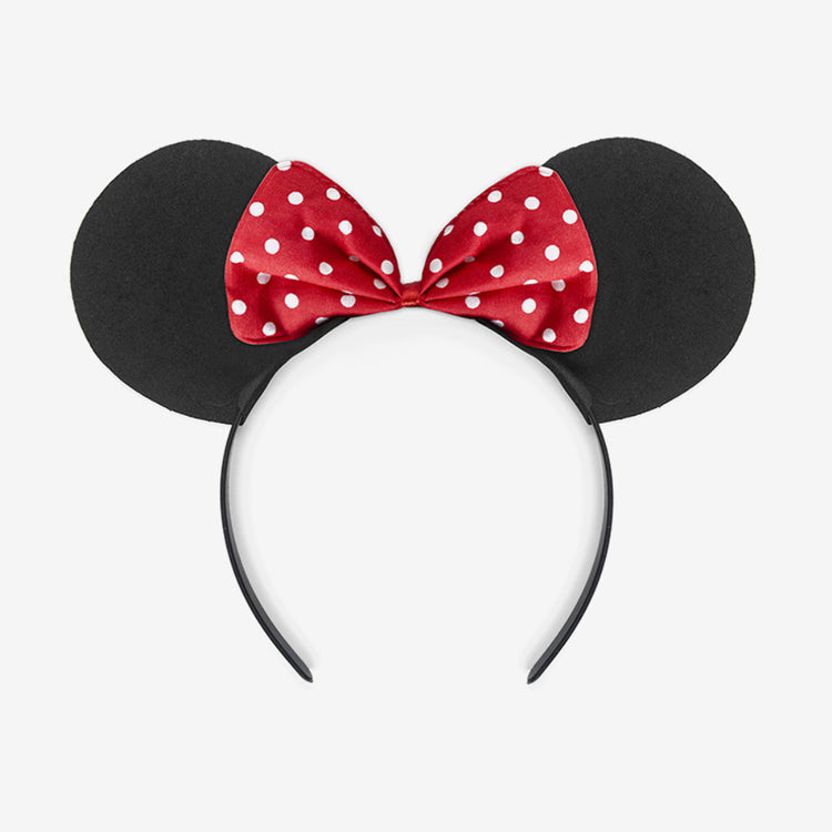 Serre-tête deguisement fille anniversaire : oreilles de minnie disney