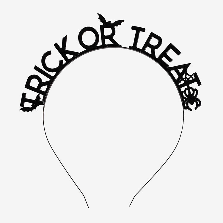 Accessoire deguisement Halloween enfant : serre-tete trick or treat