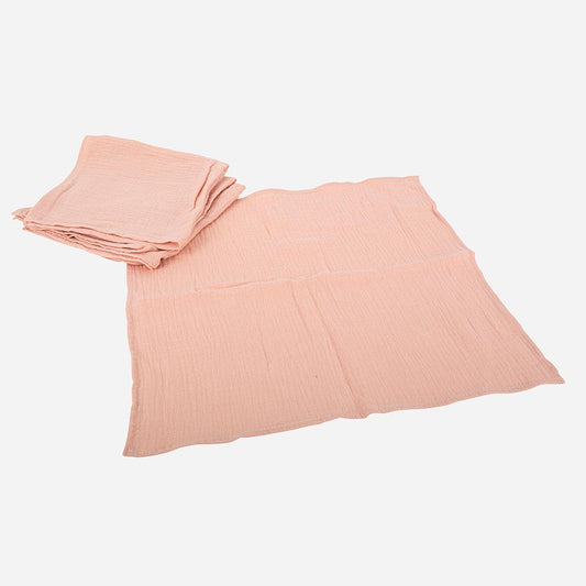 Serviettes rose vieux de très bonne qualité pour un mariage tendance