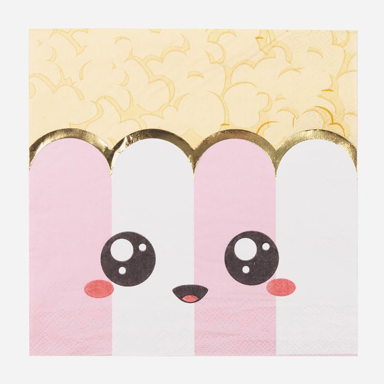 Anniversaire junk food pour ado : serviettes en papier junk food