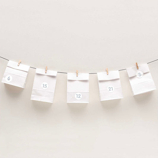 Set calendrier de l'avent pour décoration fête de fin d'année