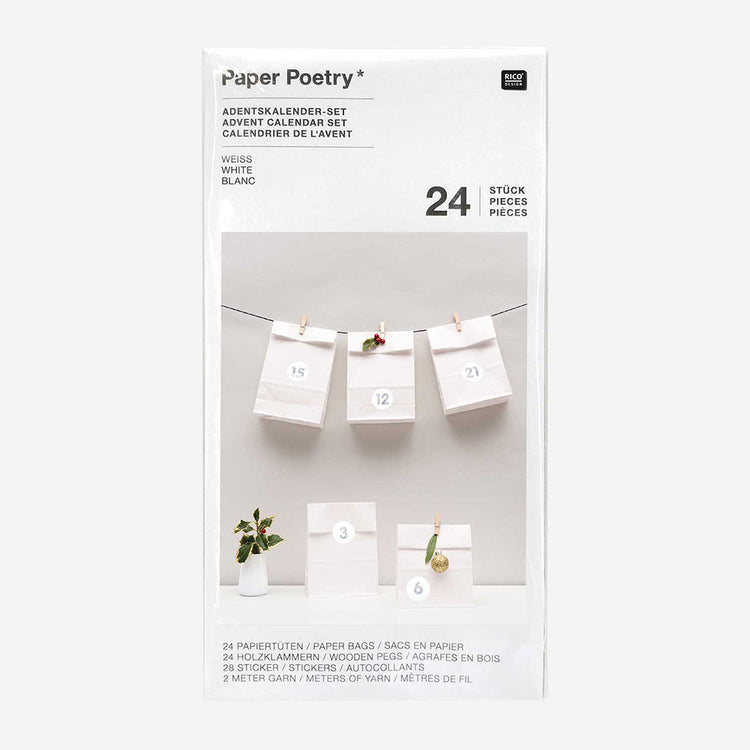 Décoration fête de fin d'année : set de calendrier de l'avent