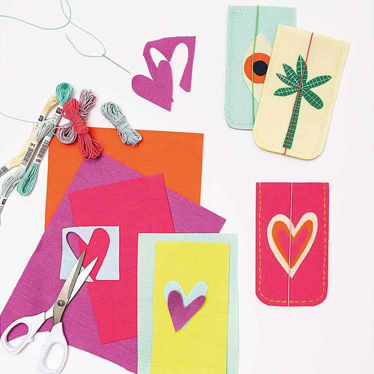 Activité enfant fête d'anniversaire feutrine colorée