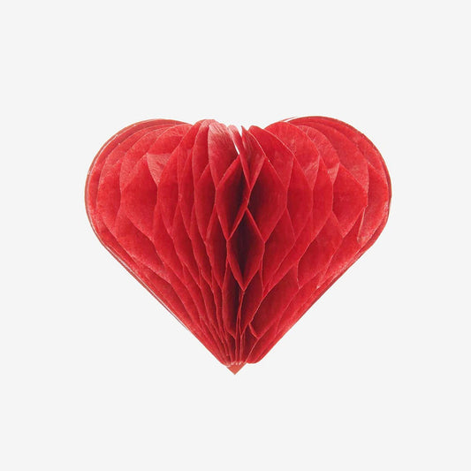 Stickers alvéolés coeur rouge pour loisirs créatifs noel enfant