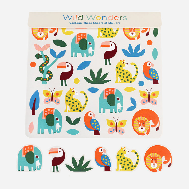 Stickers d'animaux sauvages pour enfants à offrir