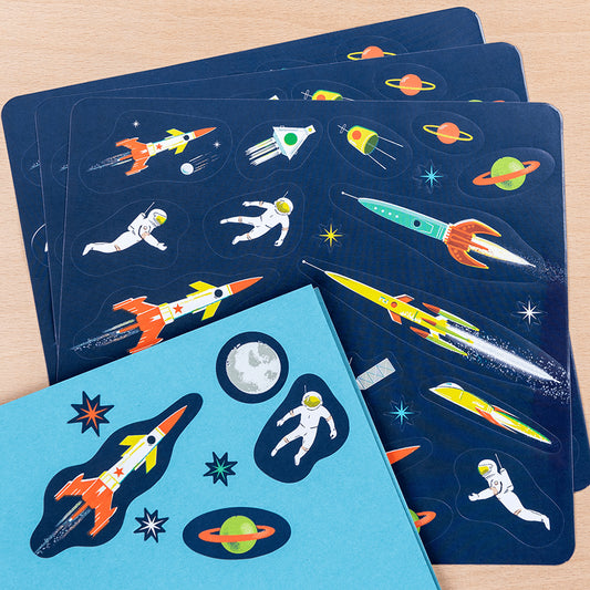 Stickers de cosmonautes à offrir pour un anniversaire