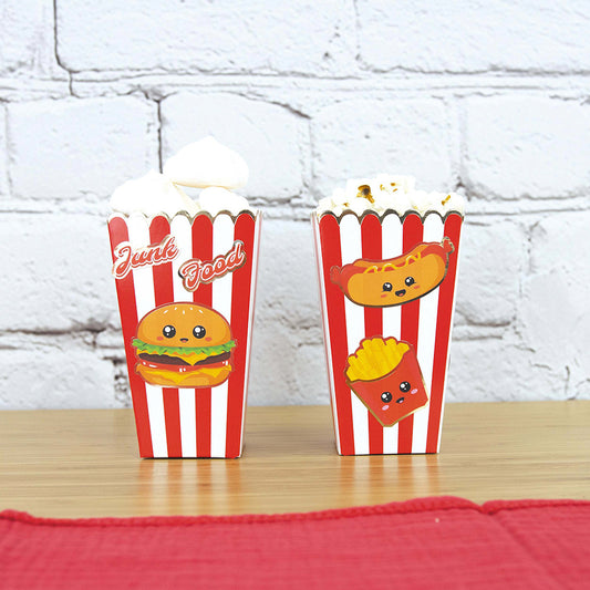 Décoration : stickers à coller thème junk food pour anniversaire enfant