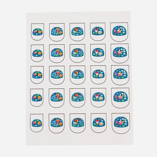 Stickers autocollant pour ongles fées : idée cadeau anniversaire fille