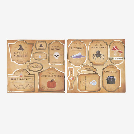 Anniversaire Harry Potter : étiquettes pour décorer des bouteilles