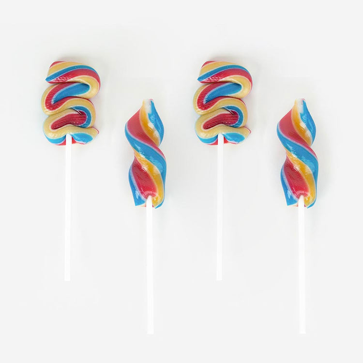 Idee bonbons Ă mettre pour un candy bar : sucette twisty pop