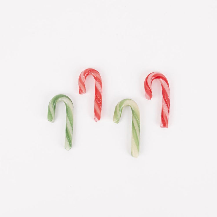 Mini sucres d'orge vert, rouge : petit cadeau calendrier de l'avent, déco de noel