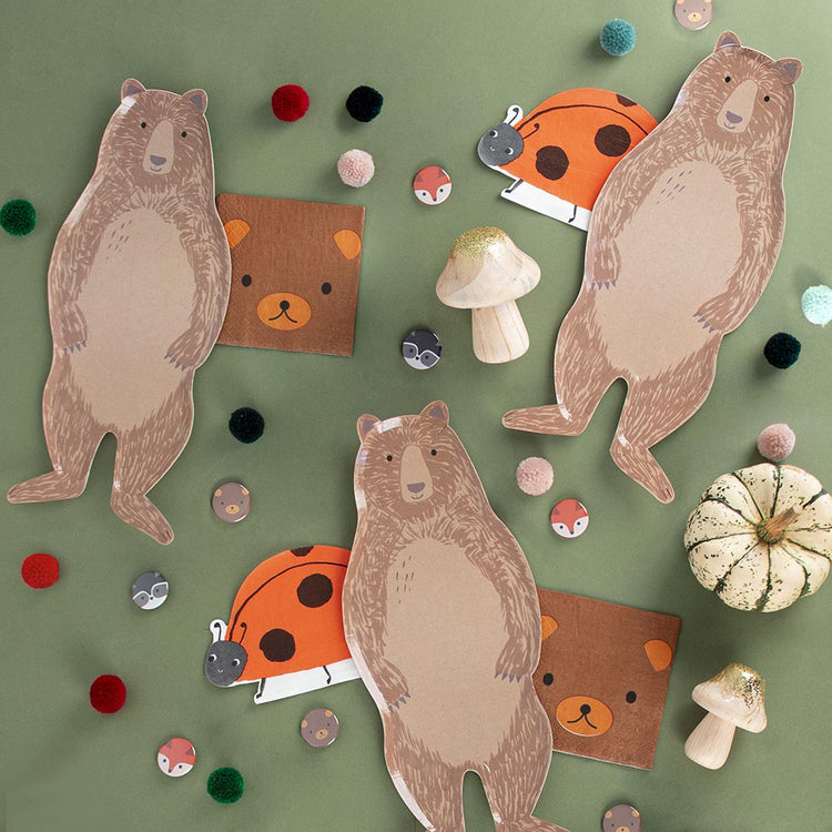 Idée decoration anniversaire animaus de la foret my little day