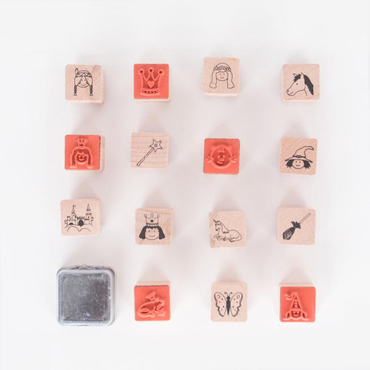 Tampon princesse fées magie anniversaire thème monde magique