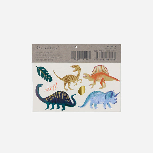 Tatouages éphémères dinosaures pour cadeau anniversaire garçon