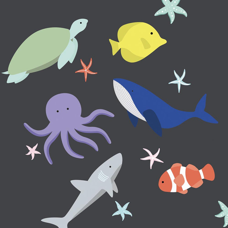 Planche de tatouages sur le thème des fonds marins : cadeau à offrir