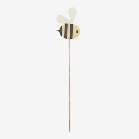 1 Topper en bois abeille pour decoration gateau anniversaire 1 an