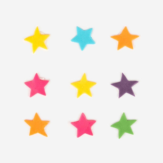 9 toppers en sucre pour la déco de votre table d'anniversaire haut en couleurs!