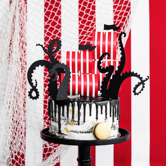 Décoration gateau anniversaire thème pirate : 5 toppers pirate