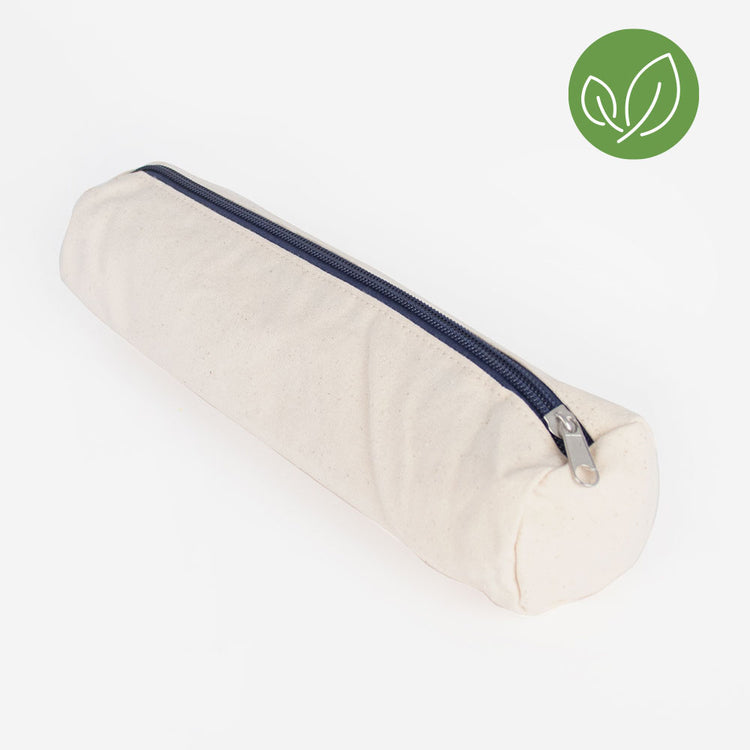 1 trousse en coton blanche à customiser pour atelier loisirs créatif