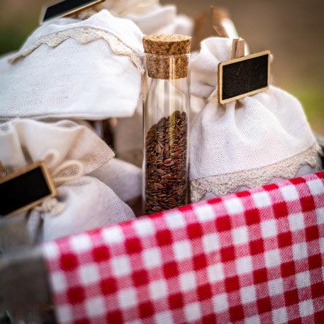 Tube à essai pour décorer avec bouchon en liège