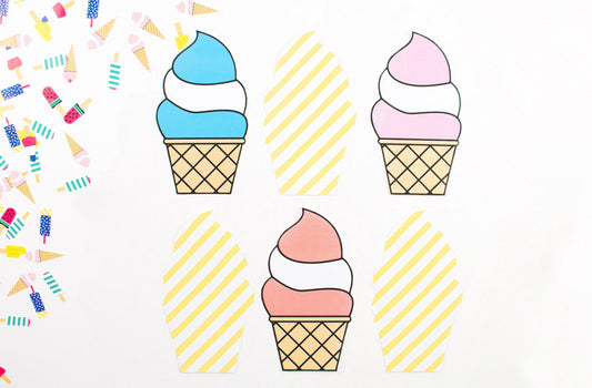 Easy DIY for birthday animation: ice cream memory