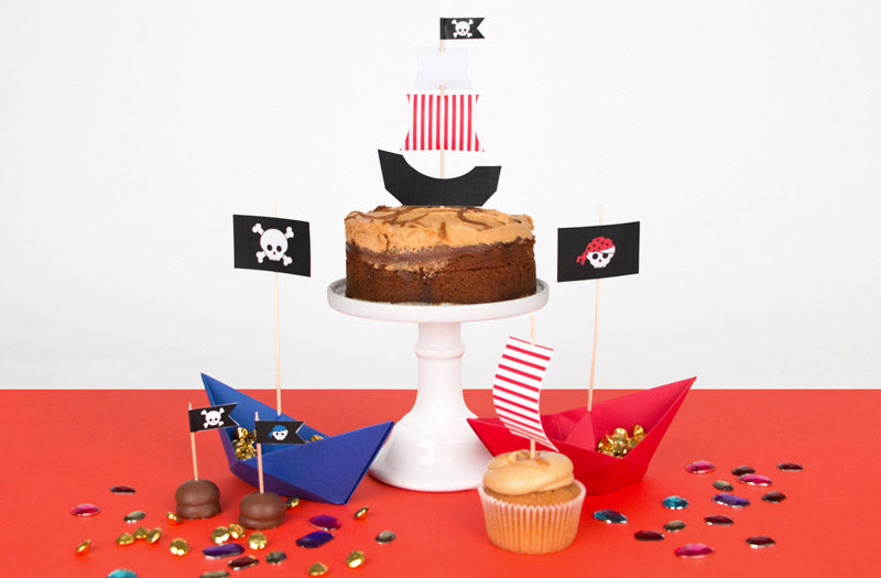 DIY gratis para barco pirata de origami: cumpleaños de niño pirata