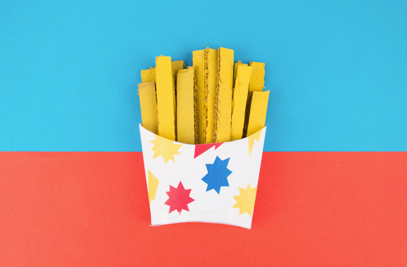 Easily make a tray of superhero fries