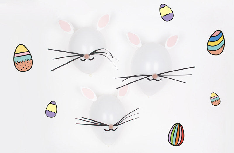 Easy DIY original decoration: Easter bunny balloon