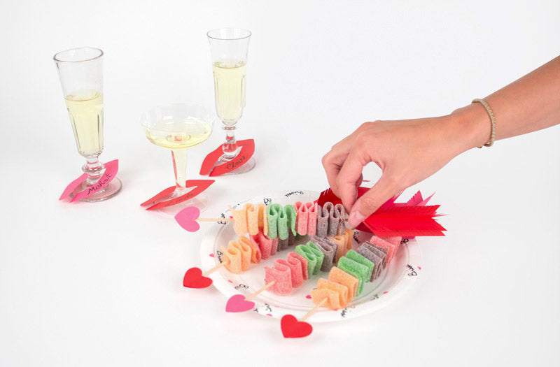 DIY facile recette Saint Valentin : flèches de bonbons
