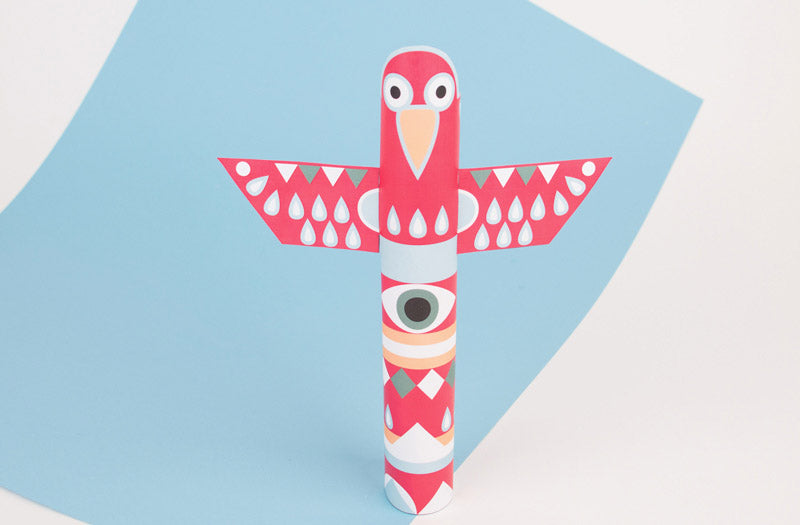 Make an Indian totem for a child's birthday