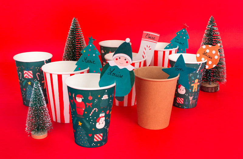 Renne de Noël avec un gobelet en carton - Personnages de Noël - 10 Doigts
