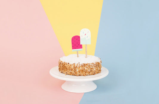 DIY facile pour decoration de table anniversaire : toppers glaces