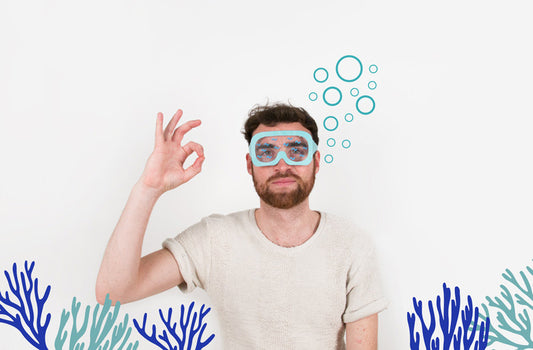 DIY facile accessoires photobooth : masque de plongée 