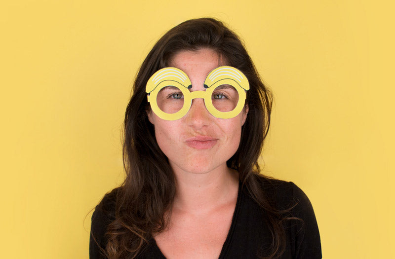 Easy DIY summer costume: banana glasses