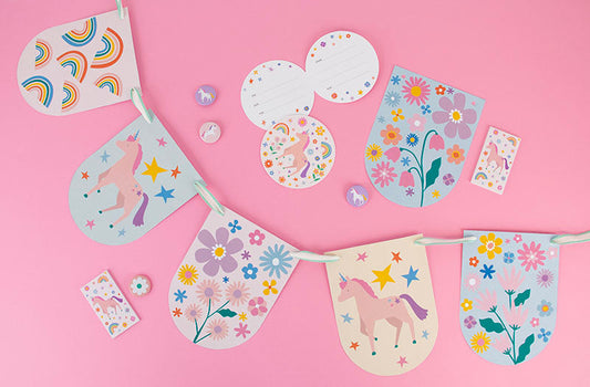 GUIRLANDE LICORNE & FLEUR