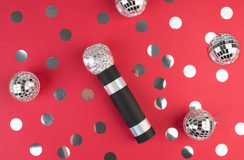 Easy DIY to make a microphone for The Voice themed birthday