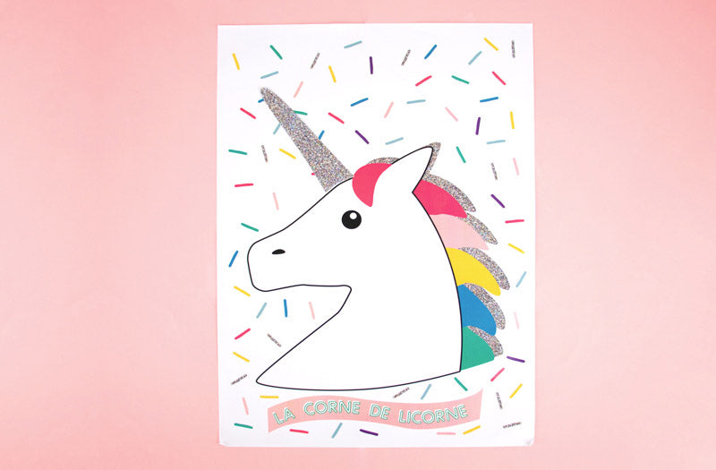 Animación de bricolaje para el cumpleaños de un niño con tema de unicornio