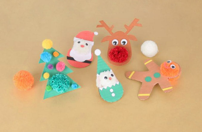 Little funny Christmas decorations to make with children