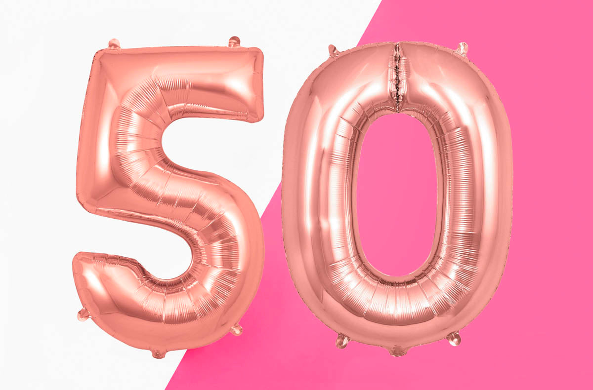 50 cumpleaños: ¡todo para un cumpleaños adulto!