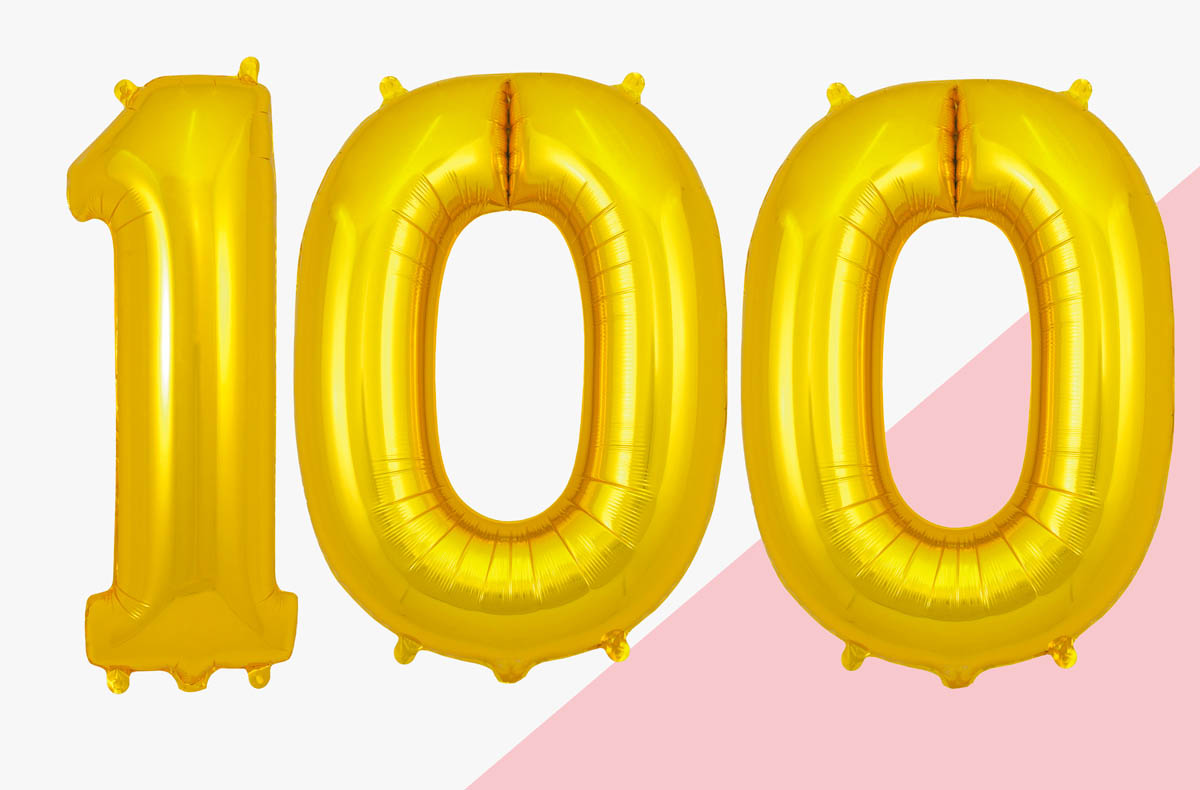 Tutte le decorazioni di compleanno per festeggiare i 100 anni
