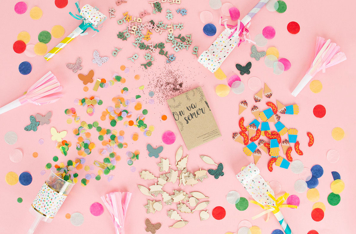 Des confettis pour décorer une table ou pour ajouter à sa déco d'anniversaire