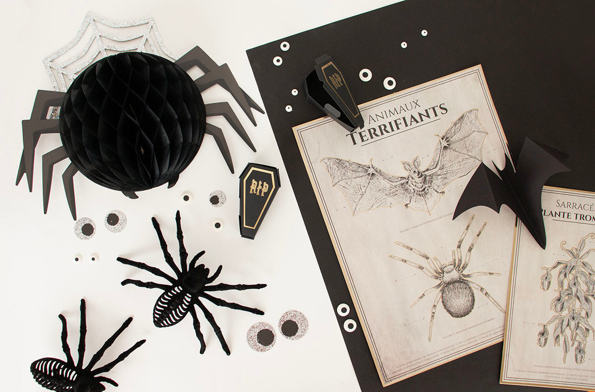 Décoration d'Halloween theme araignée
