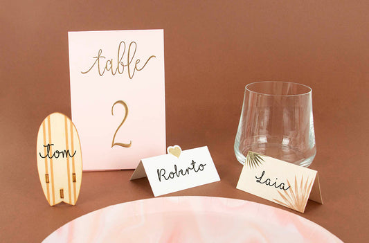 Table plans and place cards