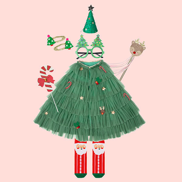 Christmas tree gifts, costumes and accessories